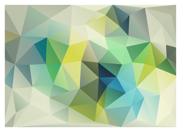 A geometriai absztrakció képe (üvegen) (70x50 cm)