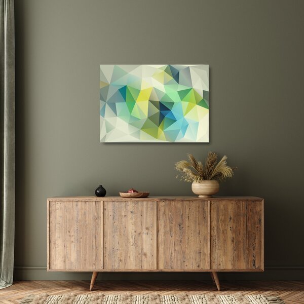 A geometriai absztrakció képe (üvegen) (70x50 cm)