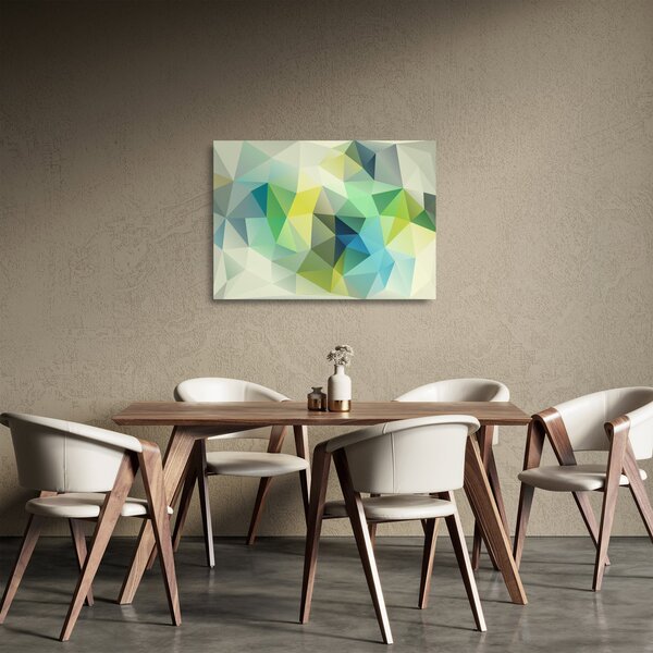 A geometriai absztrakció képe (üvegen) (70x50 cm)