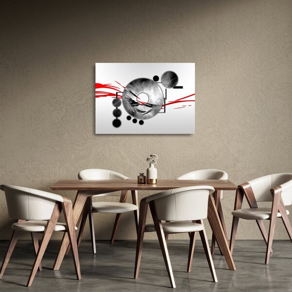 Absztrakt kép (üvegen) (70x50 cm)