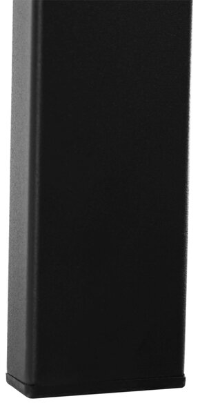 KONDELA Kerti asztal, 90 cm, fekete, ABELO