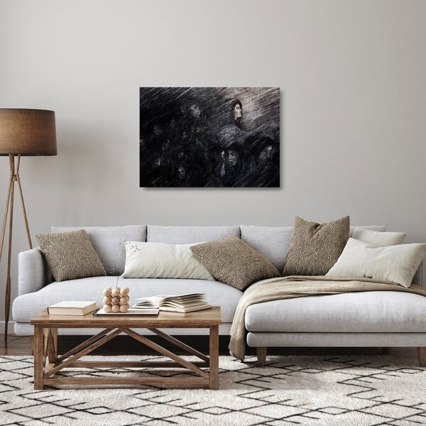 Kép - Szomorúság és lemondás (üvegen) (70x50 cm)
