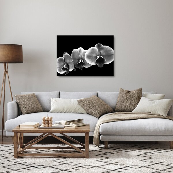 Egy orchidea virág képe (üvegen) (70x50 cm)
