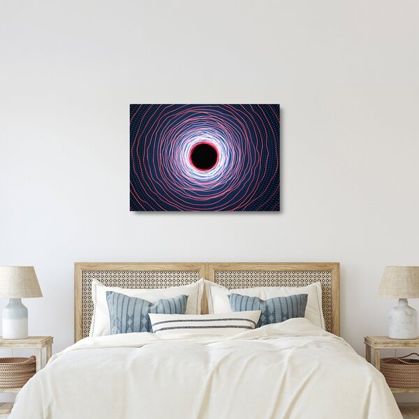 A kör absztrakció képe (üvegen) (70x50 cm)