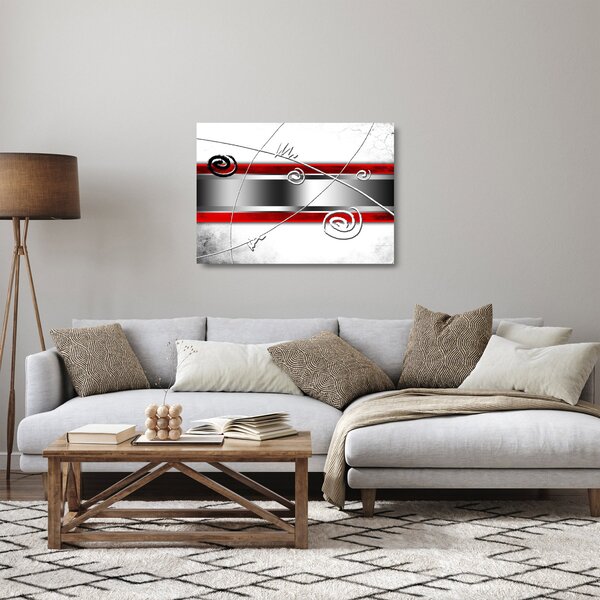 Absztrakt kép (üvegen) (70x50 cm)