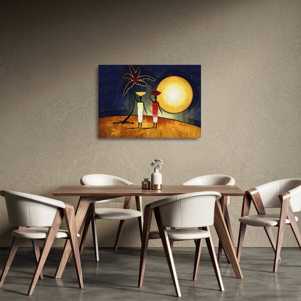 Egy ősi festmény képe (üvegen) (70x50 cm)