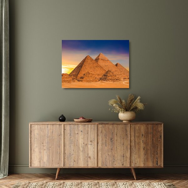 Kép - Egyiptomi piramisok (üvegen) (70x50 cm)