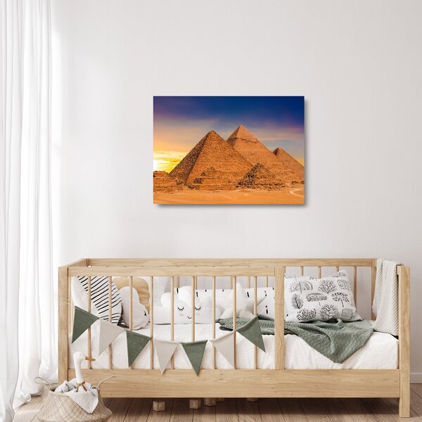Kép - Egyiptomi piramisok (üvegen) (70x50 cm)