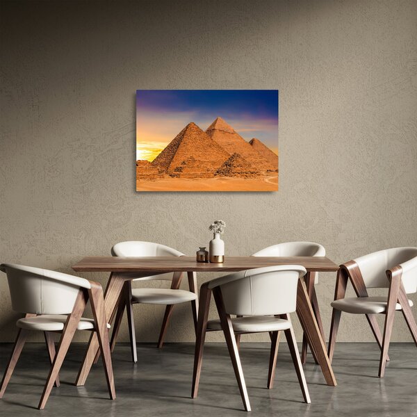 Kép - Egyiptomi piramisok (üvegen) (70x50 cm)