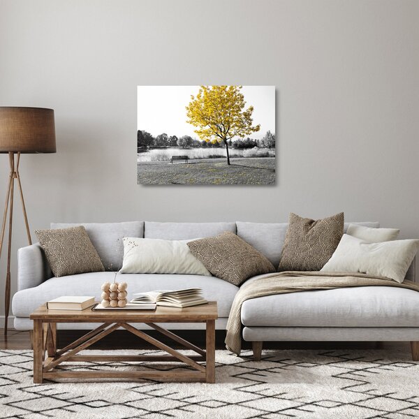 Kép - Pihenés a parkban (üvegen) (70x50 cm)