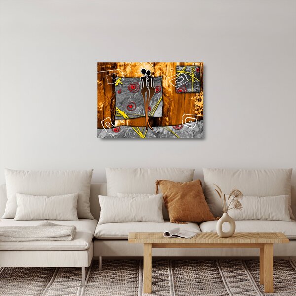 Egy ősi festmény képe (üvegen) (70x50 cm)