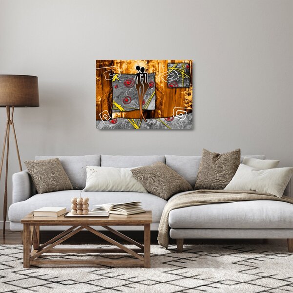 Egy ősi festmény képe (üvegen) (70x50 cm)