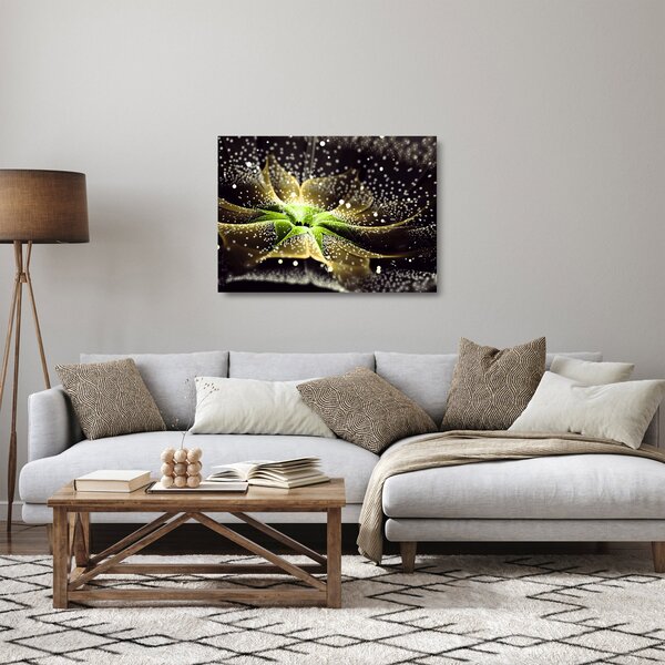 Kép - virág részlete (üvegen) (70x50 cm)