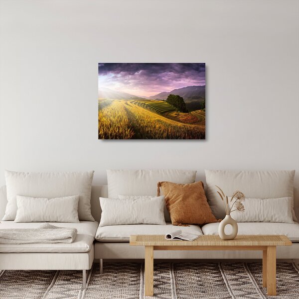 Tájkép (üvegen) (70x50 cm)