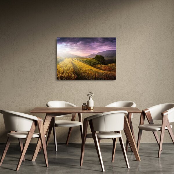 Tájkép (üvegen) (70x50 cm)