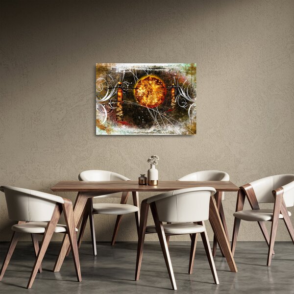 Egy őskori festmény képe (üvegen) (70x50 cm)