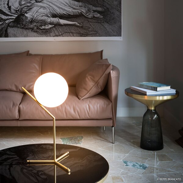 Asztali lámpa FLOS, IC T1, dimmable, Arany / Sárgaréz, Nappali, Fém, Dizájn