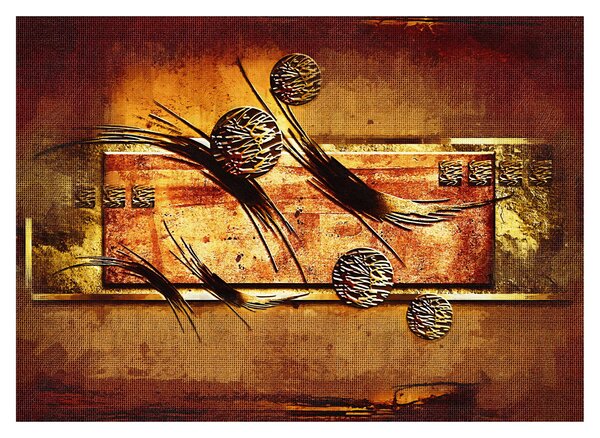 Az absztrakció képe (üvegen) (70x50 cm)