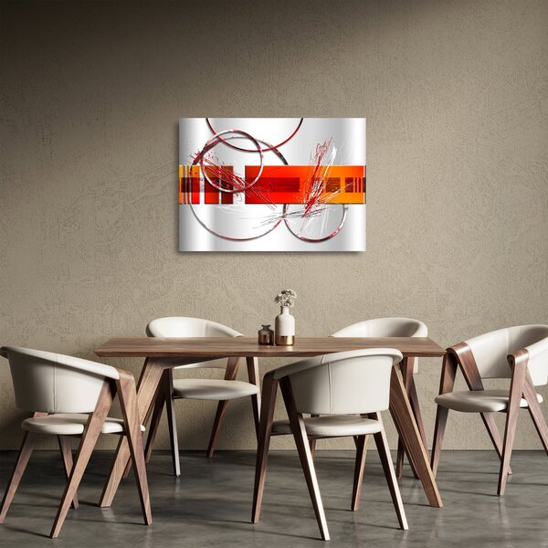 Absztrakt kép (üvegen) (70x50 cm)