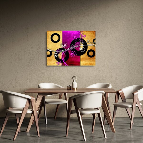 Az absztrakció képe (üvegen) (70x50 cm)