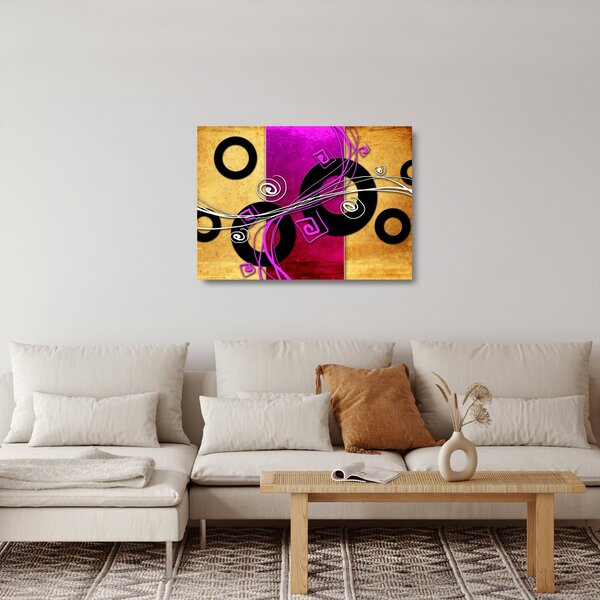 Az absztrakció képe (üvegen) (70x50 cm)