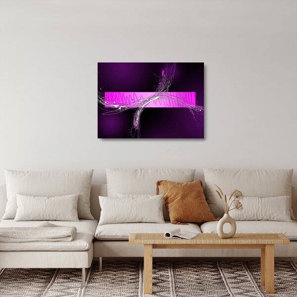 Absztrakt kép (üvegen) (70x50 cm)
