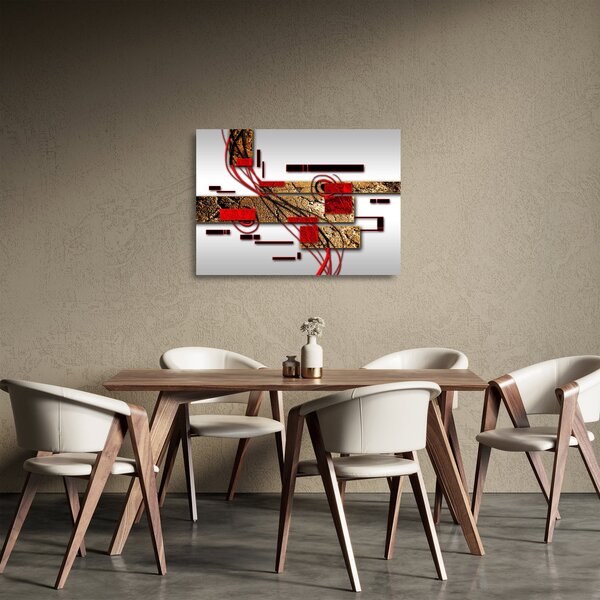 Az absztrakció képe (üvegen) (70x50 cm)
