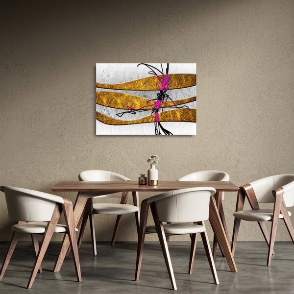 Az absztrakció képe (üvegen) (70x50 cm)