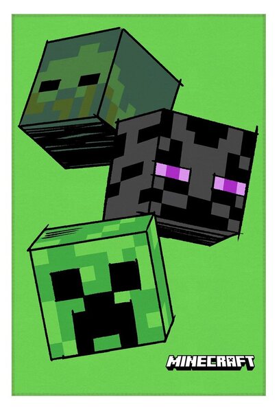 Jerry Fabrics Minecraft polár takaró - The Mobs | 100 x 150 cm