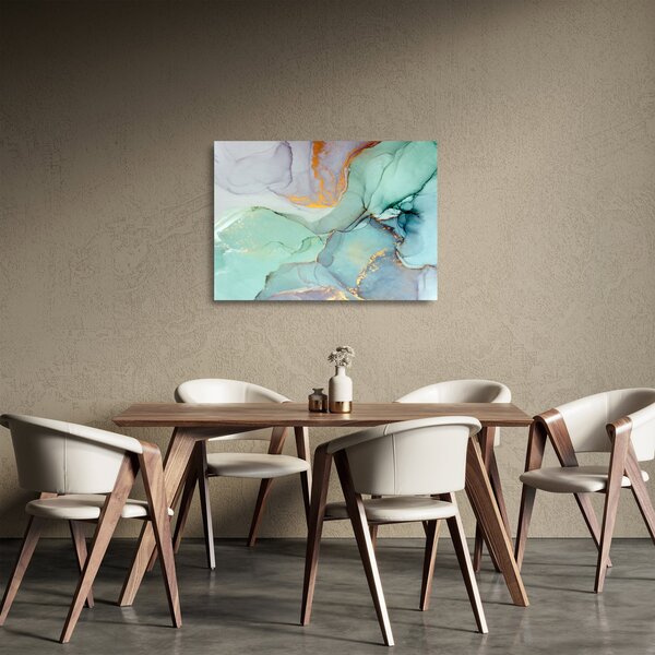 Absztrakt kép (üvegen) (70x50 cm)