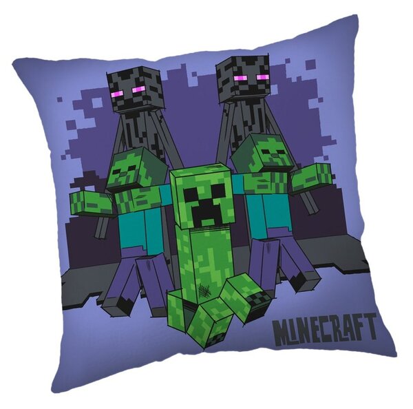 Jerry Fabrics Mintás gyerek párna - Minecraft - Mobs coming for you | 40 x 40 cm