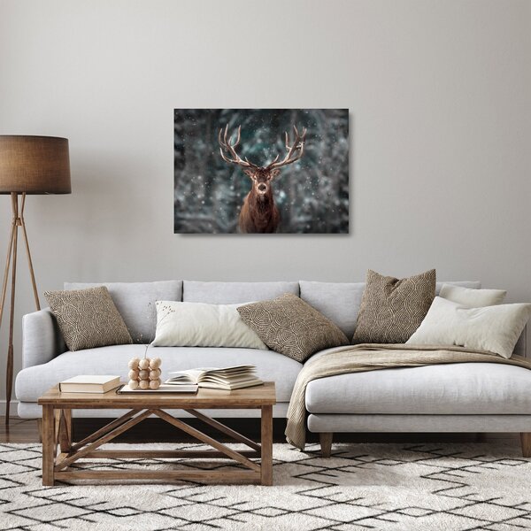 Kép - Egy szarvas fensége (üvegen) (70x50 cm)