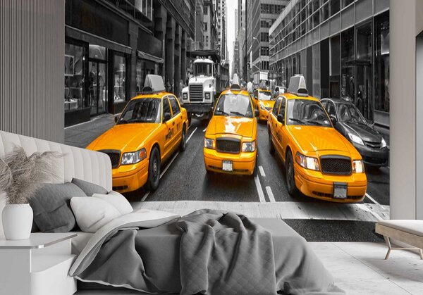 Gario Fotótapéta Modern New York taxi Anyag: Vlies, Méret: 200 x 140 cm