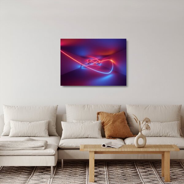 A modern absztrakció képe (üvegen) (70x50 cm)