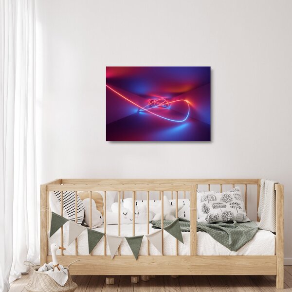 A modern absztrakció képe (üvegen) (70x50 cm)