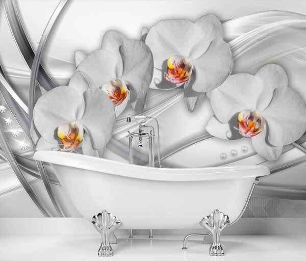 Gario Fotótapéta Absztrakt orchideák Anyag: Vlies, Méret: 200 x 140 cm