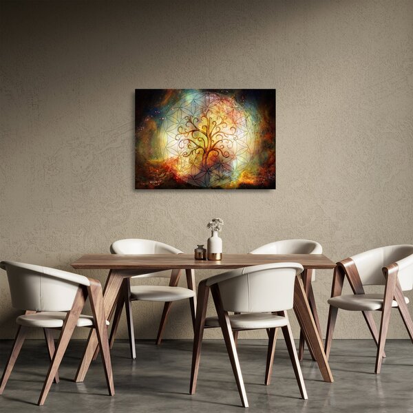 Absztrakt kép fáról (üvegen) (70x50 cm)