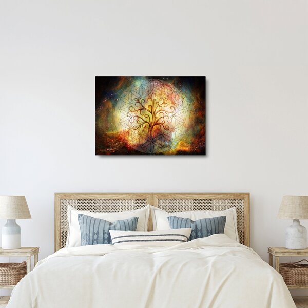 Absztrakt kép fáról (üvegen) (70x50 cm)