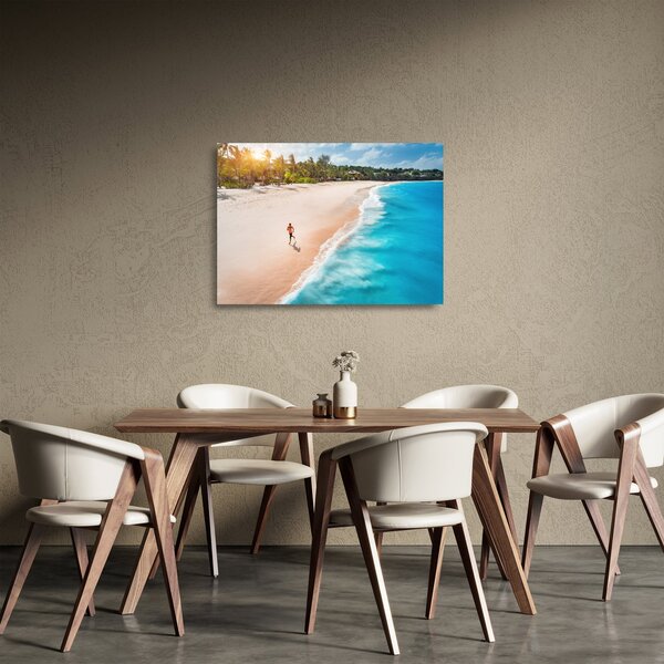 Kép - Strandfutás (üvegen) (70x50 cm)