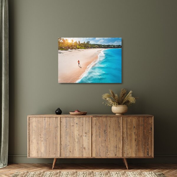 Kép - Strandfutás (üvegen) (70x50 cm)