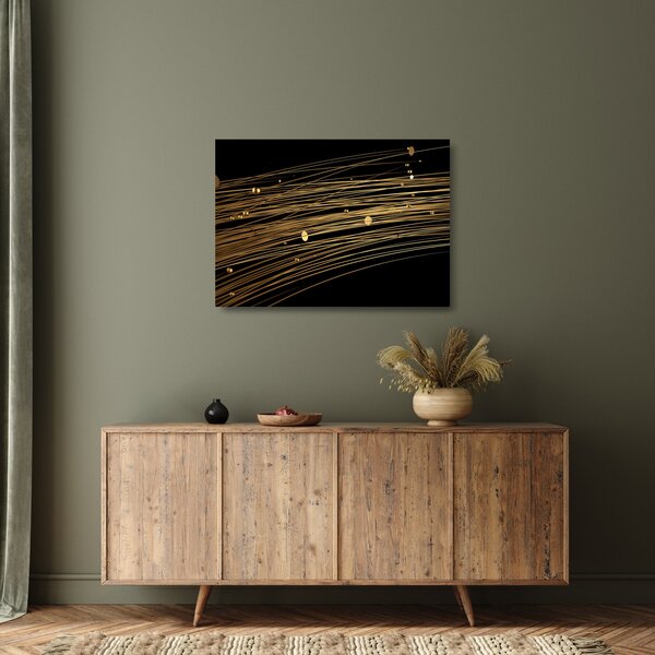 Absztrakt kép (üvegen) (70x50 cm)