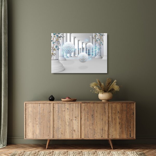 Antik stílusú absztrakt képek (üvegen) (70x50 cm)