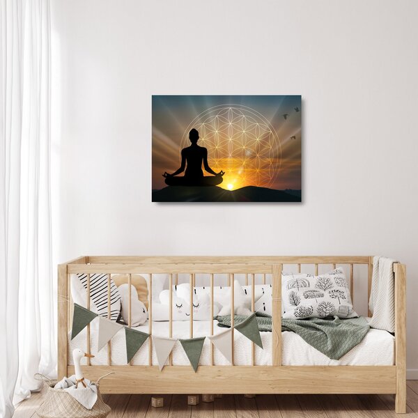 A meditáció képe (üvegen) (70x50 cm)