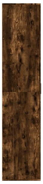 Füstös tölgy színű szerelt fa cipőszekrény 80 x 39 x 178 cm
