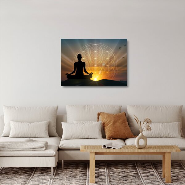 A meditáció képe (üvegen) (70x50 cm)