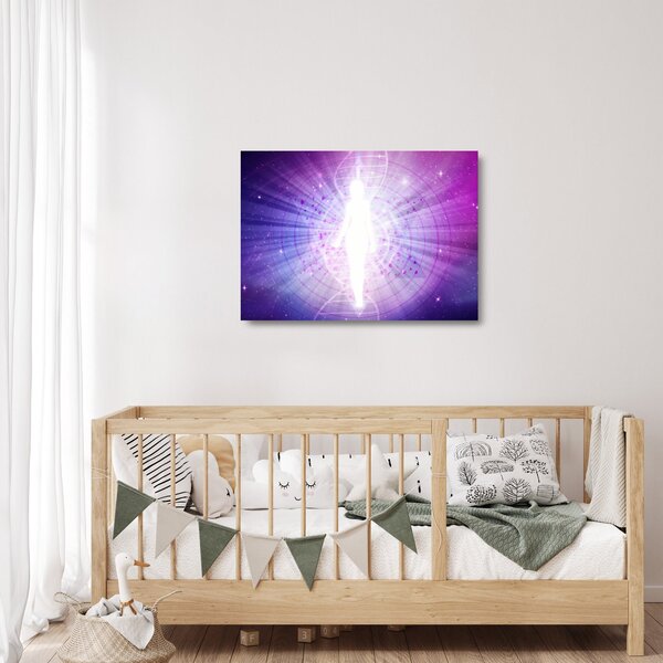Absztrakt kép - Nő (üvegen) (70x50 cm)