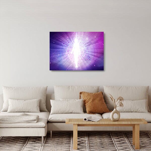Absztrakt kép - Nő (üvegen) (70x50 cm)