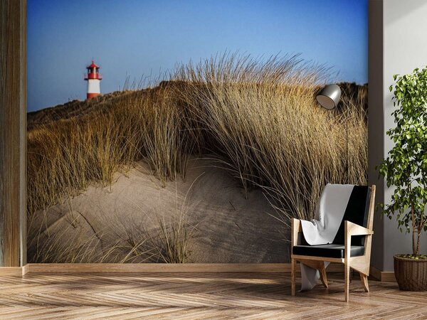 Gario Fotótapéta Világítótorony a dunék mögé rejtve Anyag: Vlies, Méret: 200 x 140 cm