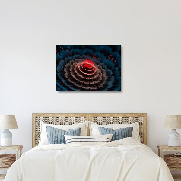 Az absztrakció képe (üvegen) (70x50 cm)