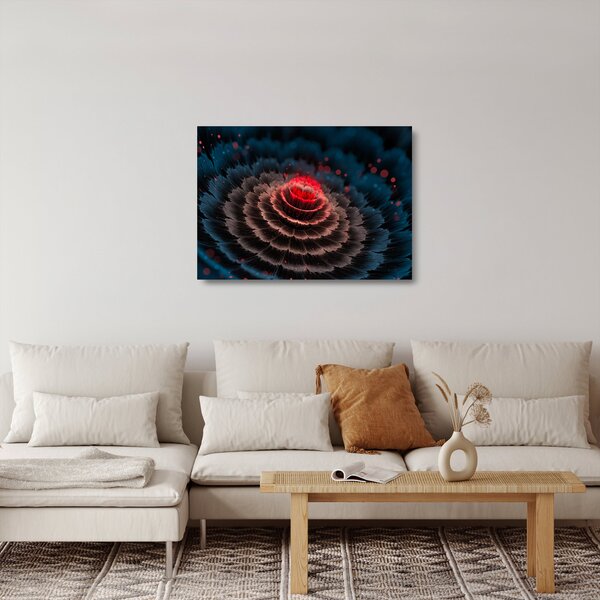 Az absztrakció képe (üvegen) (70x50 cm)